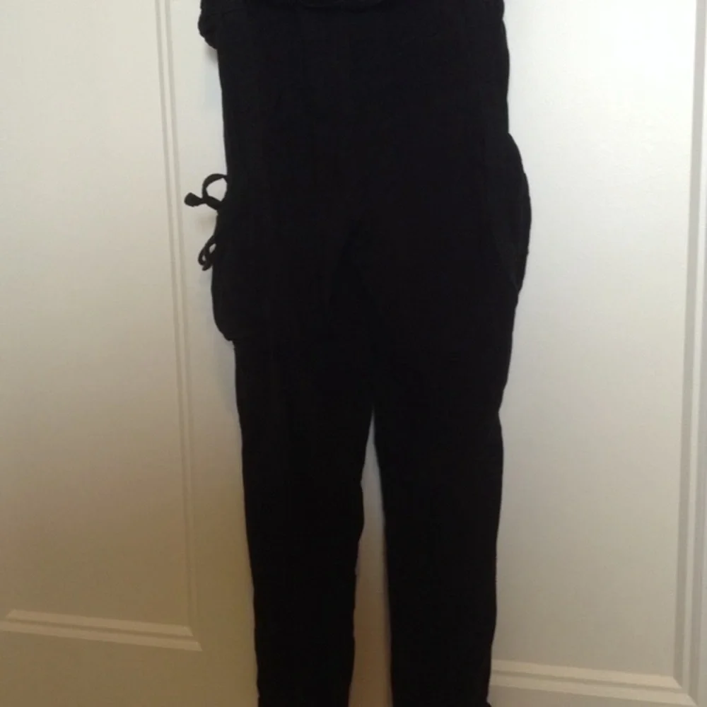 Justice girls size 8 black pants with ties